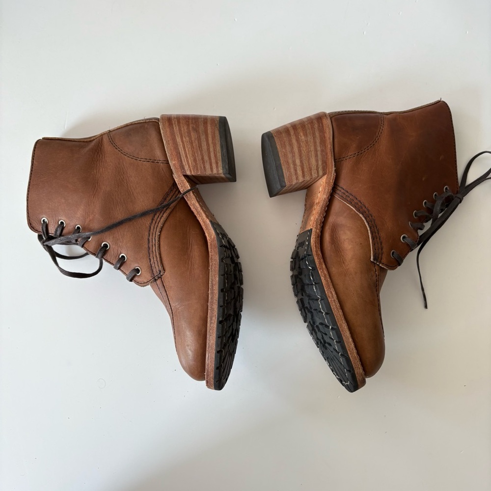 Red Wing || Clara Boots Heeled Lace Up Brown‎ Tan 7.5 - Picture 5 of 10